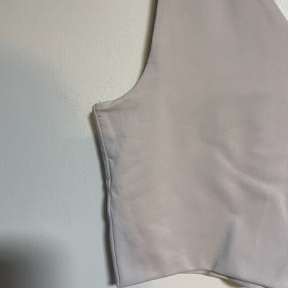 Supre Two-piece Set Light Beige Women's Crop Top Midi Skirt Size XL - Picture 9 of 10